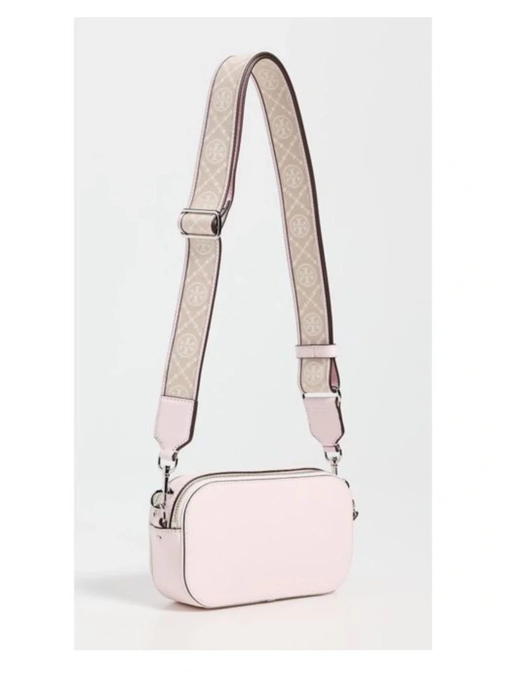 Tory Burch Women's Pink Miller Patent Border Mini Crossbody Bag NWOT